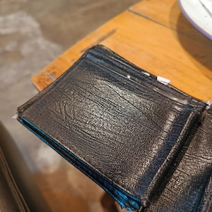 pocket wallet black simple