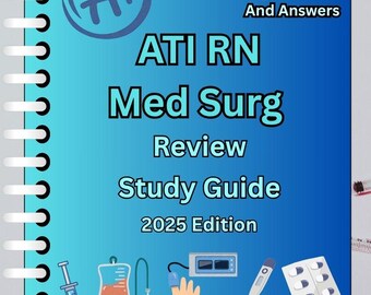 RN Med-Surg Nursing Review | Medical-Surgical Exam Study Guide | 162 Practice Questions & Verified Answers | PDF