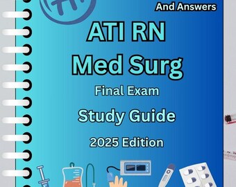 RN Med-Surg Final Exam Study Guide | 50 Verified Practice Questions & Answers