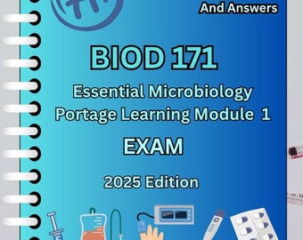Microbiology Exam Study Guide: Portage Learning Module 1 (PDF Download
