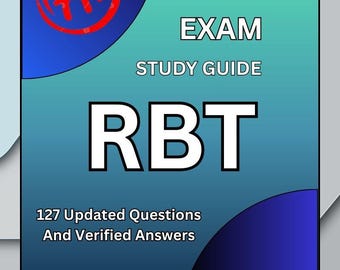 RBT Exam Study Guide – 127 Questions & Answers
