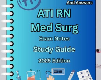 RN Med-Surg Notes Exam Study Guide | 143 Verified Practice Questions & Answers