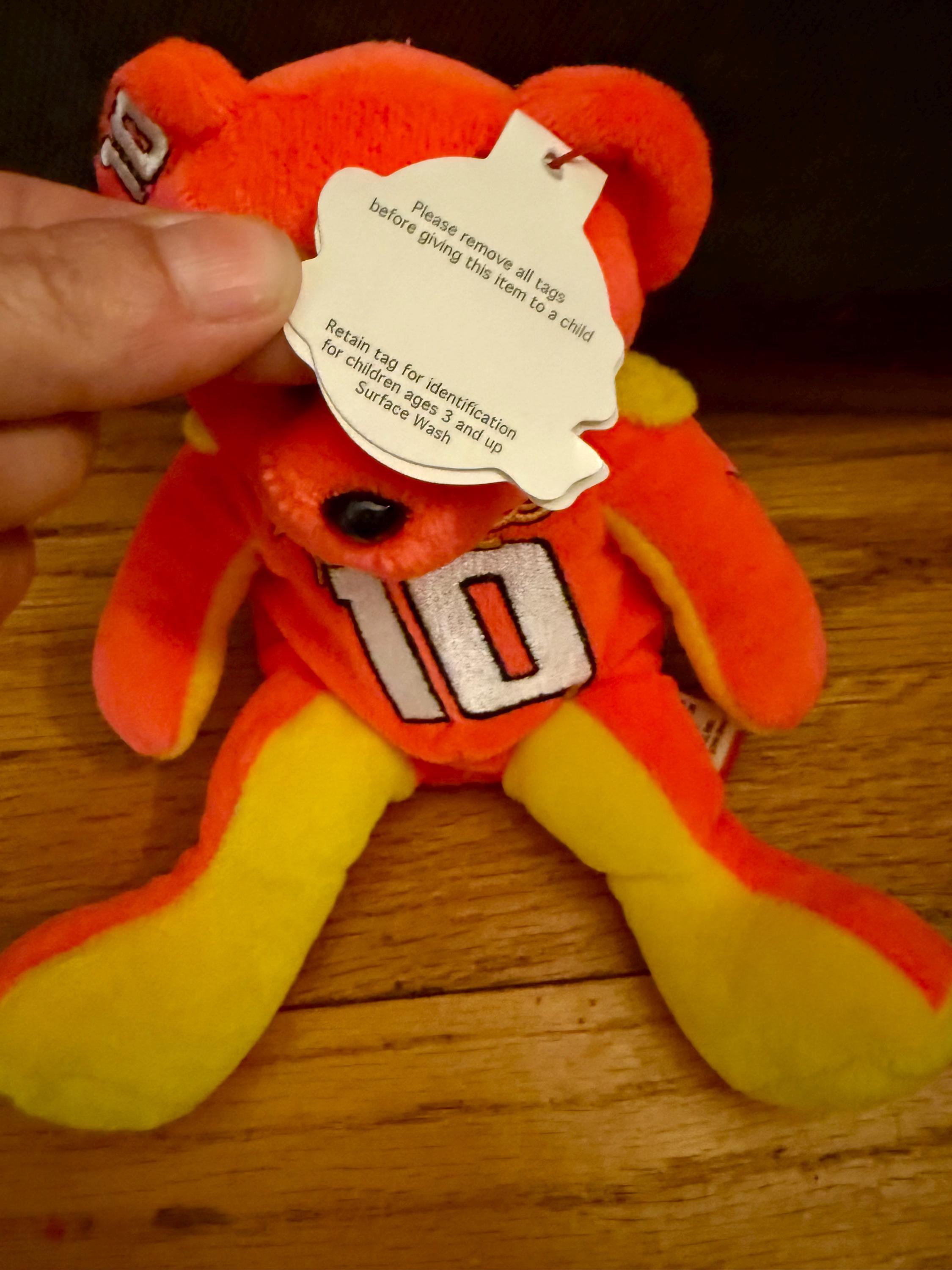 Ricky Rudd NASCAR Plush Bear: 1999 Team Speed #10, With Tags - Etsy
