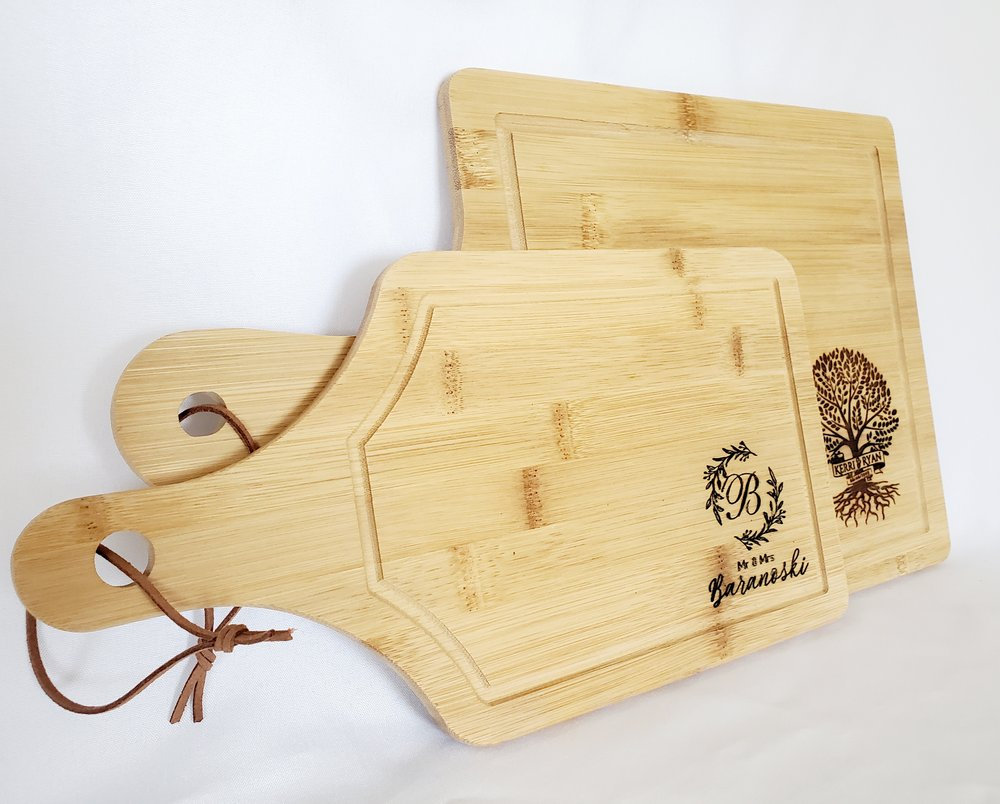 Mini WD Logo Organic Bamboo Cutting Board - Wet Dreamz Hawaii