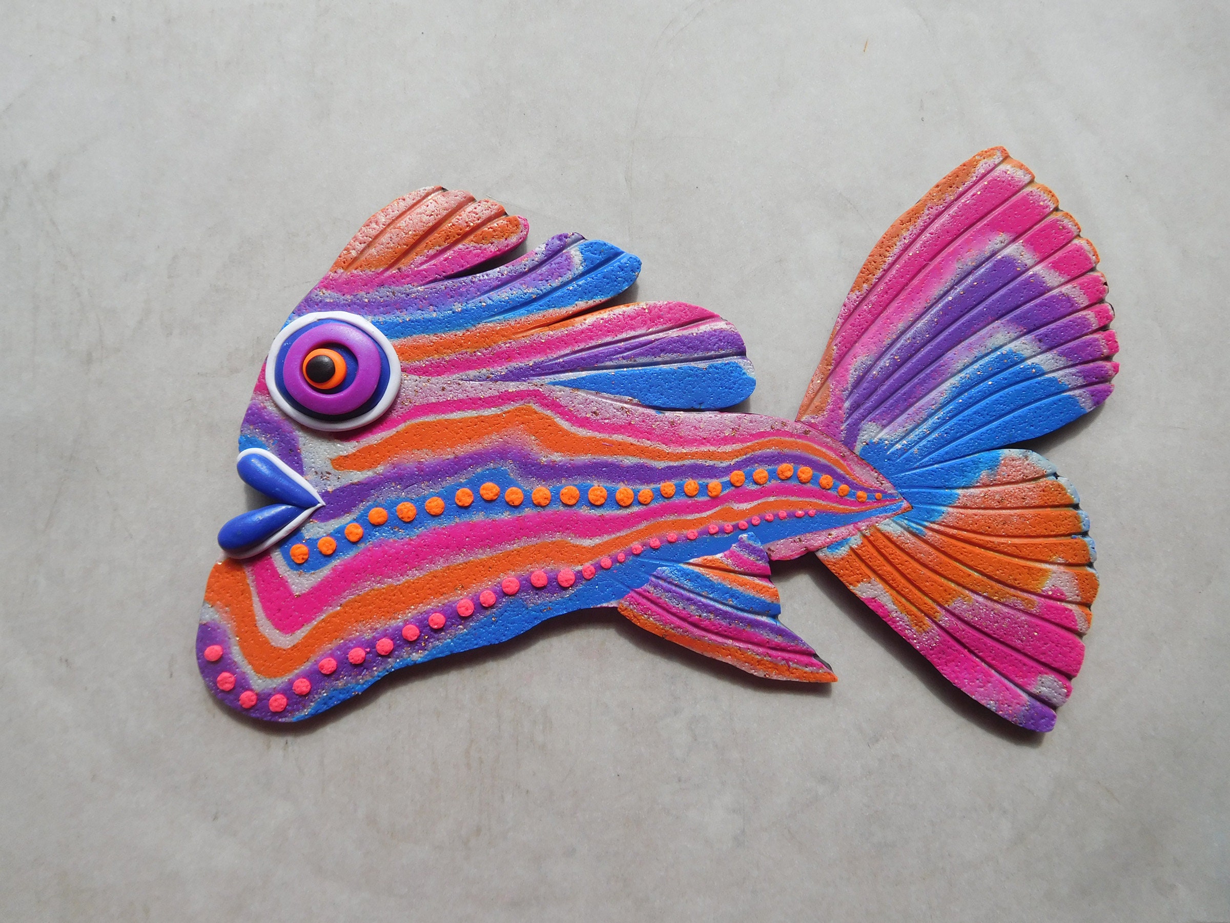 Tropical Fish Fimo Fake Polymer Clay Sprinkles Clown Fish Jimmies Funf