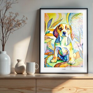 Custom Pet Portrait  | Personalized Dog | Minimalist Pet Wall Art |Modern Wall Decor| Pet Memorial Gift | Digital Pet Portrait |Pet Dad Gift