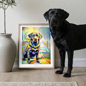 Disegno di cane personalizzato / Arte murale minimalista per animali domestici / Decorazione murale moderna / Poster con illustrazione di animali domestici / Regalo per genitori di animali domestici / Decorazione della casa con animali domestici