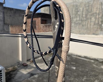 Handcrafted Cowhide Leather Bullwhip Indiana Jones Style