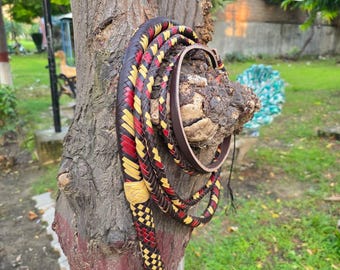 Handcrafted Leather Bullwhip 4ft to 16ft cowhide Indiana jones style