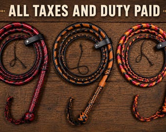 16 plaits Handmade Cowhide Leather Bullwhip Indiana Jones Style