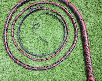 Handcrafted Leather Bullwhip cowhide Indiana jones style
