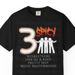 Hot Three | Spicy Fan Love Graphic Unisex T-shirt |Can you name my fave kpop boy group?| Kpop self producing team | Hot Sauce | Kpop rappers