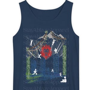 Altijd een stap vooruit | Op Kpop-muziek geïnspireerde grafische uniseks tanktop | Blaze Your Path|Vind het wat |Wear Your Why|Inspirerende tanktops|Beste OT8