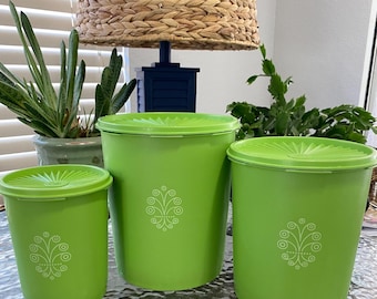 Juego de 3 recipientes Tupperware Vintage