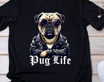 Funny Pug Life T-Shirt | Vintage Dog Tee | Dog Mom Shirt