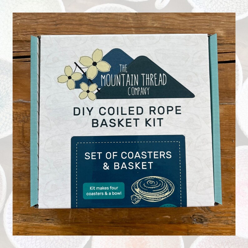 DIY Coiled Rope Coasters & Basket Kit From Mountain Thread Company - Etsy