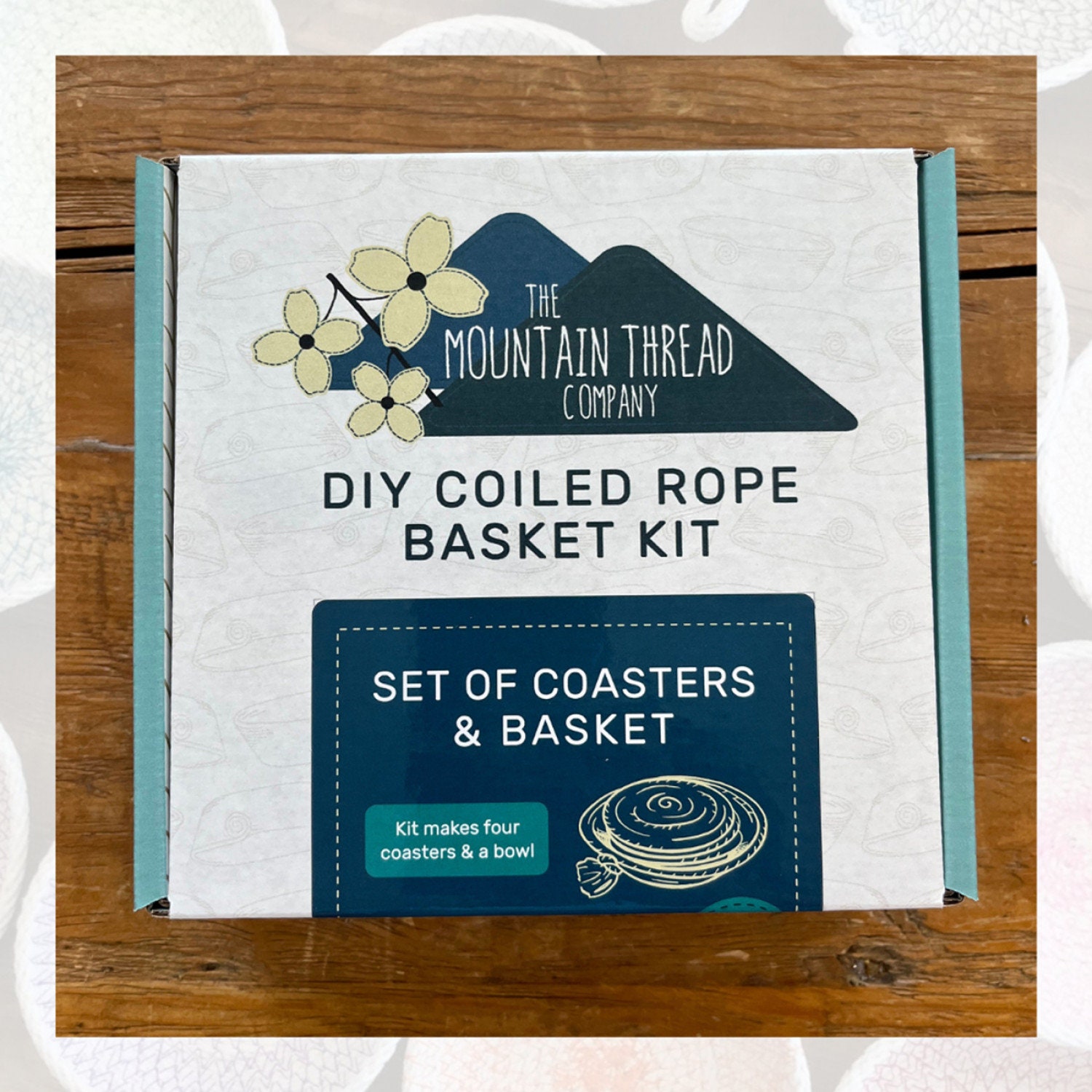 DIY Coiled Rope Coasters & Basket Kit From Mountain Thread Company - Etsy
