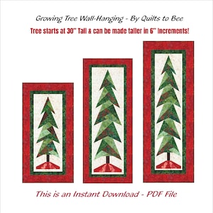 Arazzo da parete "Growing Tree" di Quilts To Bee - Download immediato del PDF