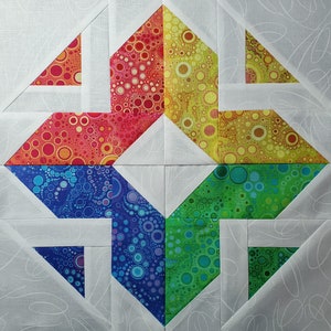 Diamonds and Triangles—FPP Block Bundle Finished Sizes 8”, 10”, 12”, 14” and 16” - PDF Instant Download