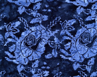 Sapphire Batik -  B8181-SAPPH - Timeless Treasures Blue Moon Collection - 1/2 Yard Increments