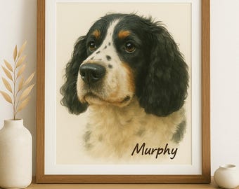 Pet Portrait from Photo | Pet Memorial Gift | Pet Loss Tribute | Dog Cat Painting | Pet Art | Rainbow Bridge Remembrance