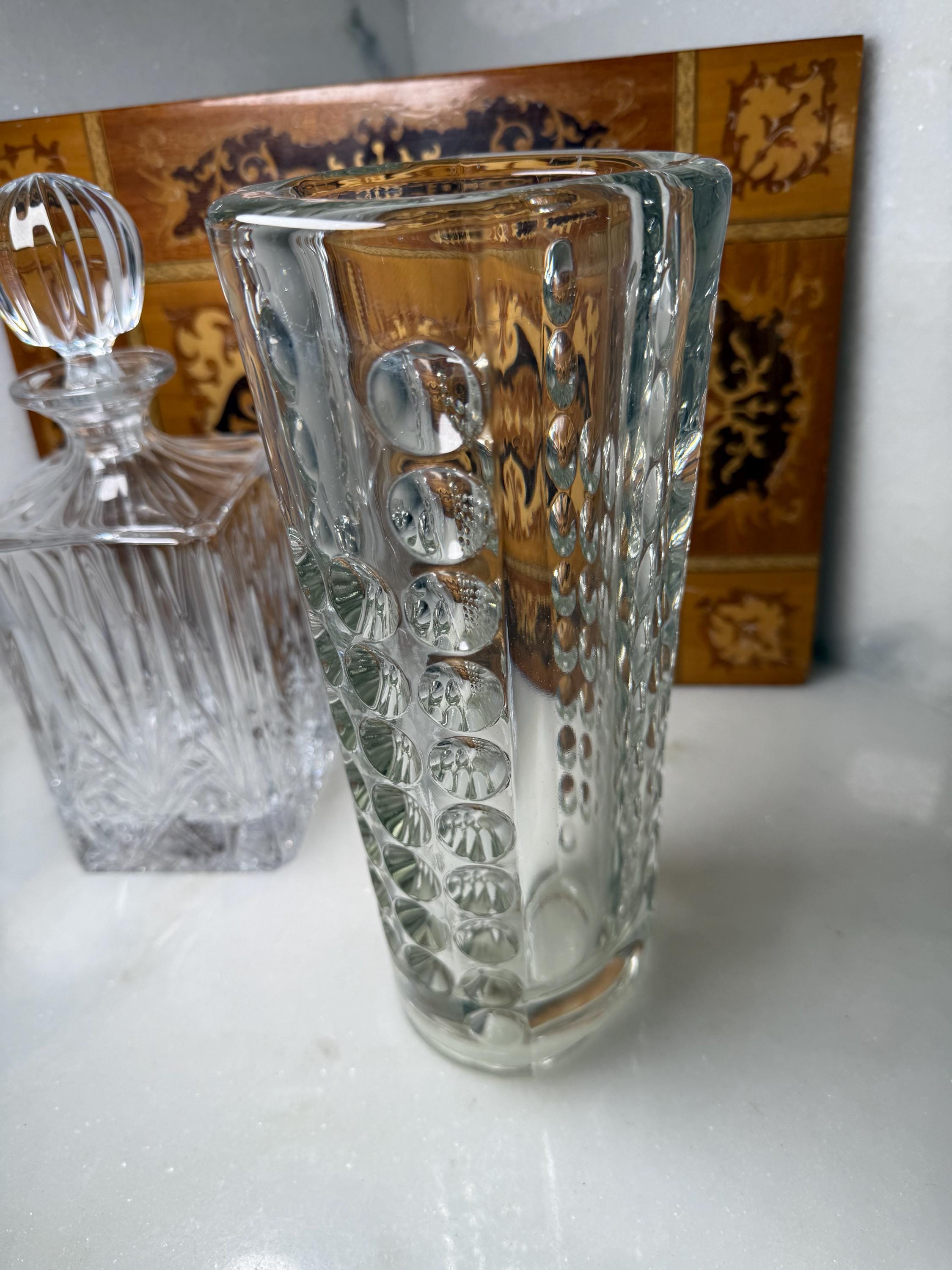 ビンテージ　チェコスロバキア製　Sklo Union フラワーベース Sklo Union Vase - Etsy