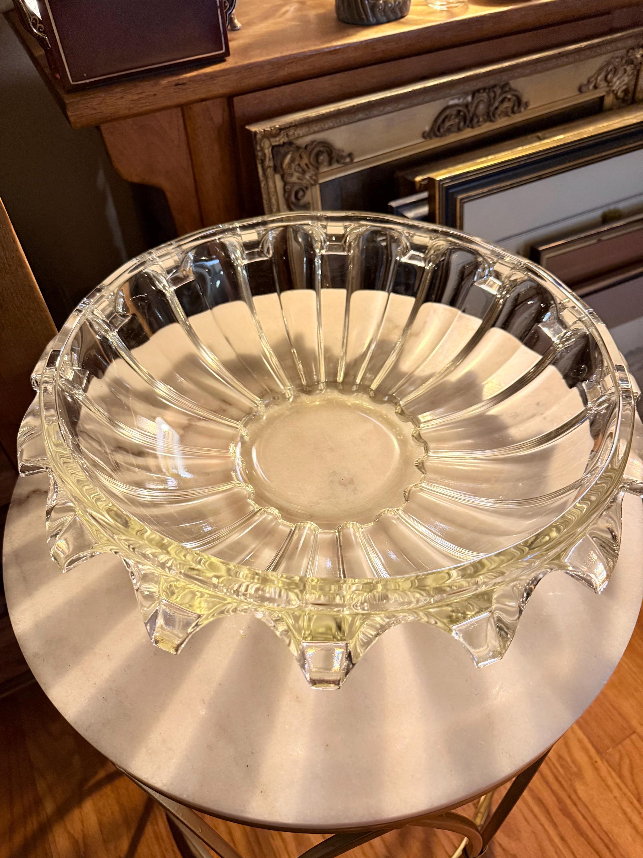 Daum, France Crystal Centerpiece Bowl - Etsy
