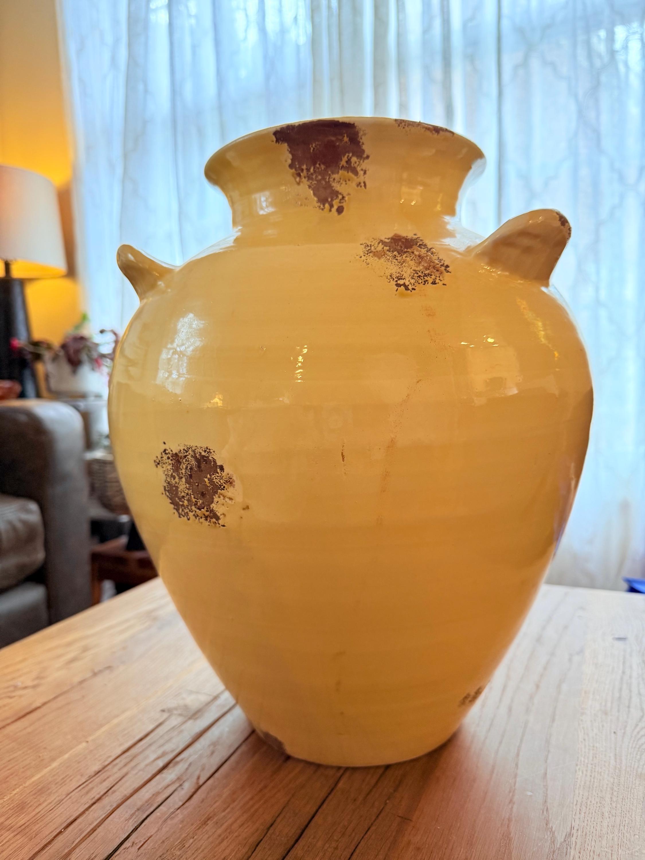 1960s Tuscany Italy for Fortunata Three Handled Planter Vase Jug