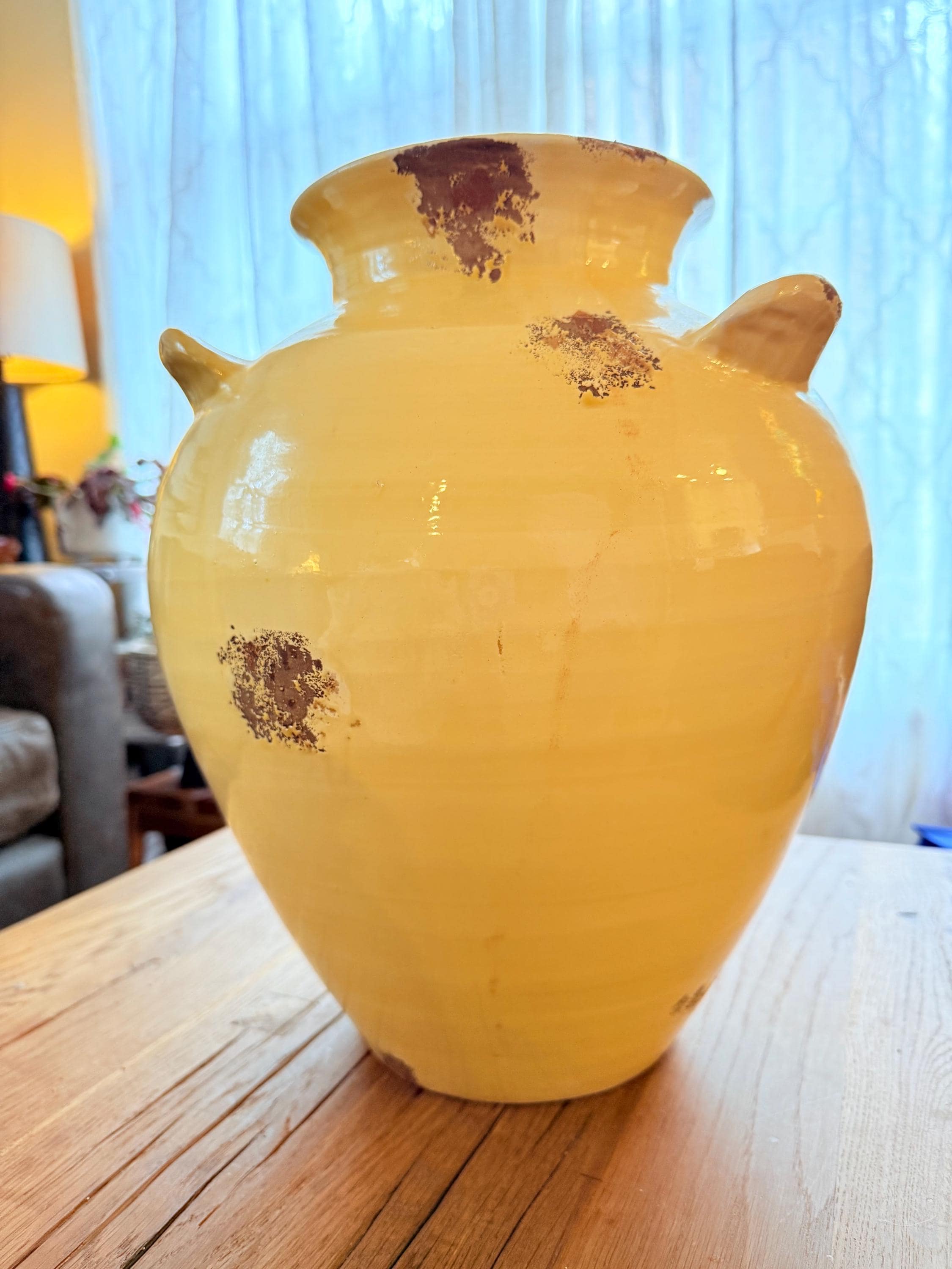 1960s Tuscany Italy for Fortunata Three Handled Planter Vase Jug