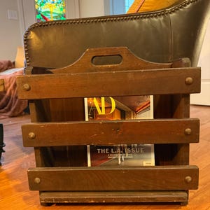 Ethan Allen Magazine Rack - Etsy