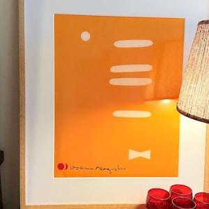 Isamu Noguchi Modernist Artwork Titled Akari 1AY Print Yellow