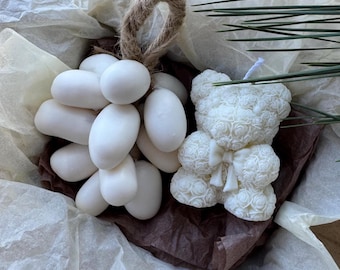 Valentine’s Day Gift Set | Bear Soy Candle & Honey Grape Soap