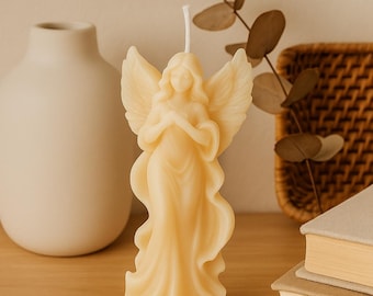 Angel Candle | Handmade Soy Wax Figurine | Spiritual Home Decor