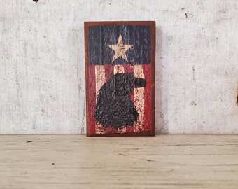 Primitive Americana  Wood Flag  Patriotic  Stars and Stripes  4th of July  Country Décor  Independence Day Summer Décor  Flag Day Flag # 3