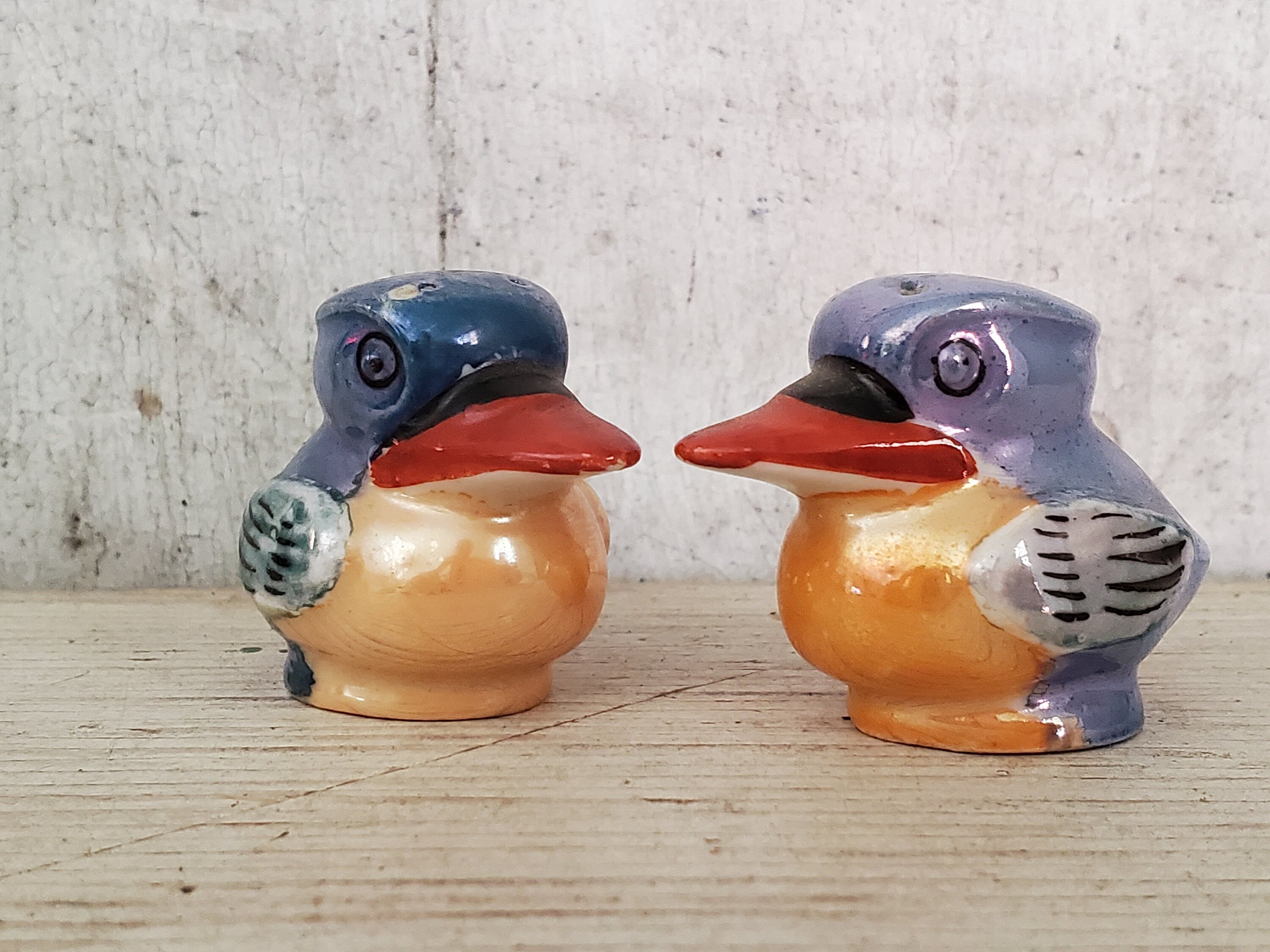 Vintage Kookaburra Salt and Pepper Shakers Vintage Decor Bird Etsy