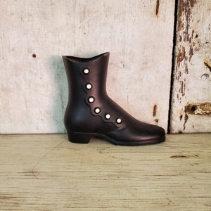 Vintage Aluminum Cast Victorian Shoe  Victorian Boot Cast Boot  Victorian Décor  Vintage Décor  Vanity Décor