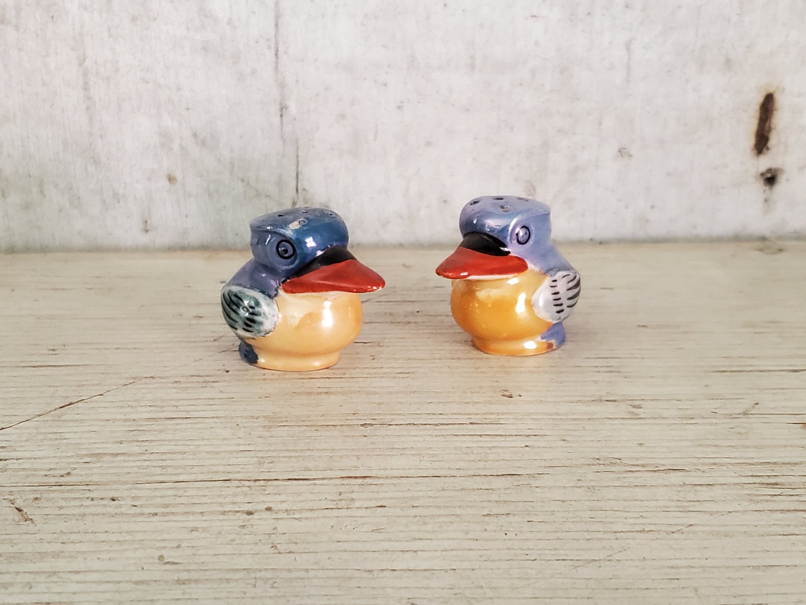 Vintage Kookaburra Salt and Pepper Shakers Vintage Decor Bird Etsy