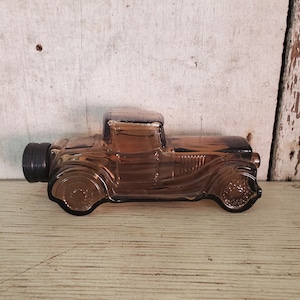 AVON Collectible Car  Vintage Avon Sterling Six  Man Décor Vintage Décor Avon Decanter Car Décor Vintage Car Brown Car Desk Décor Car #2