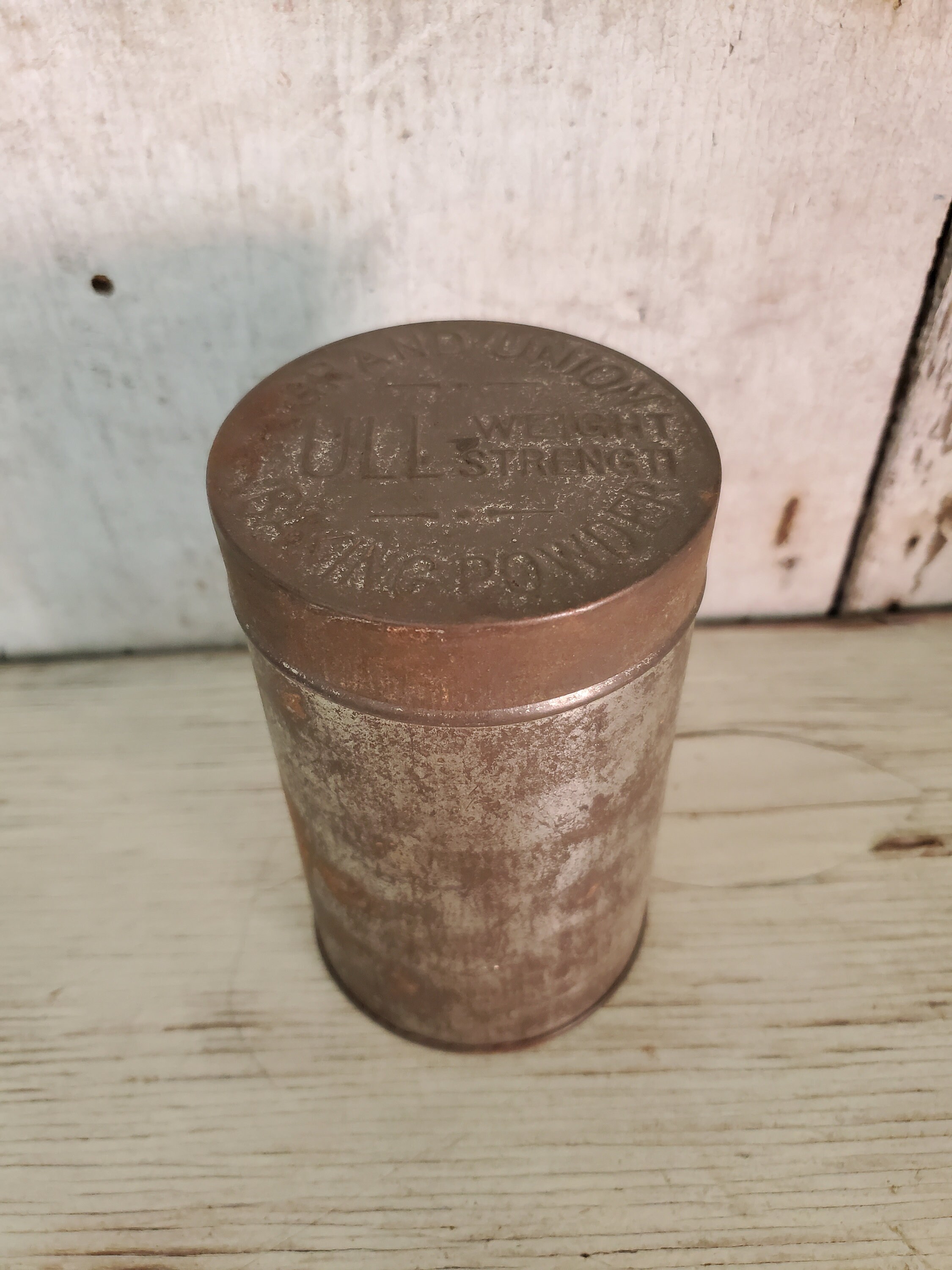 Vintage Grand Union Full Strength Baking Powder Tin Vintage