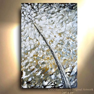 Dandelion Painting: Botanical Wall Art, Custom Color & Size