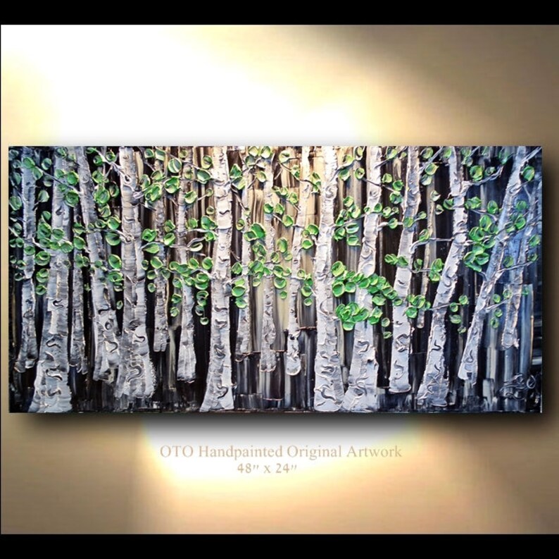 Large Office Abstract Art Landscape scenic Painting Canvas Etsy