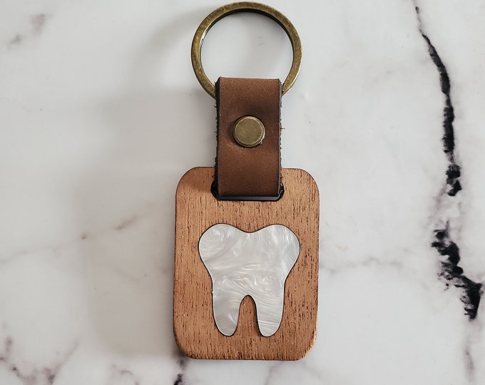 Tooth keychain