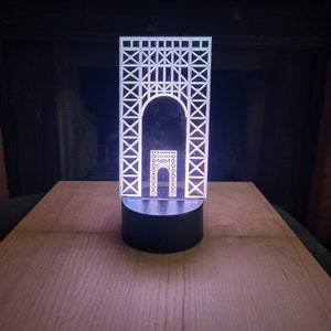 LED Light of the George Washington Bridge in NYC image 1