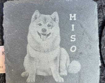 Custom slate coasters with your photo
