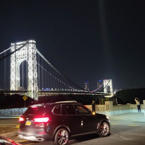 LED Light of the George Washington Bridge in NYC image 4