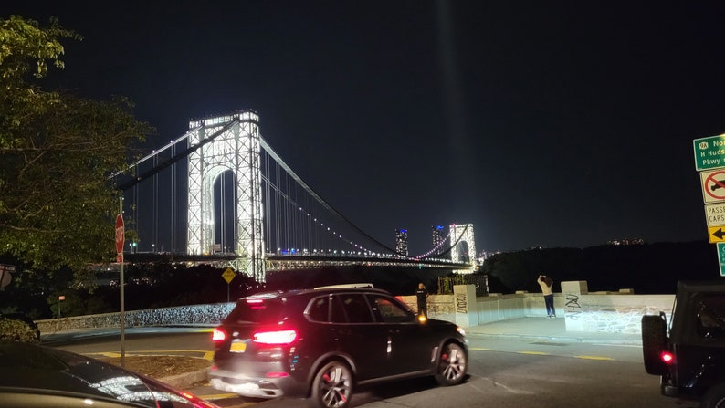 LED Light of the George Washington Bridge in NYC image 4