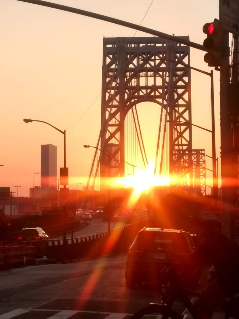 LED Light of the George Washington Bridge in NYC image 5