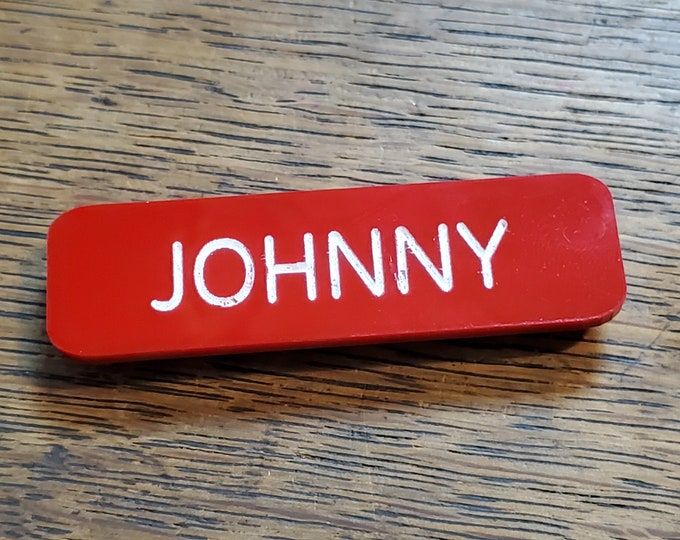 Shitt's Creek Johnny name badge - ships in 24 hours