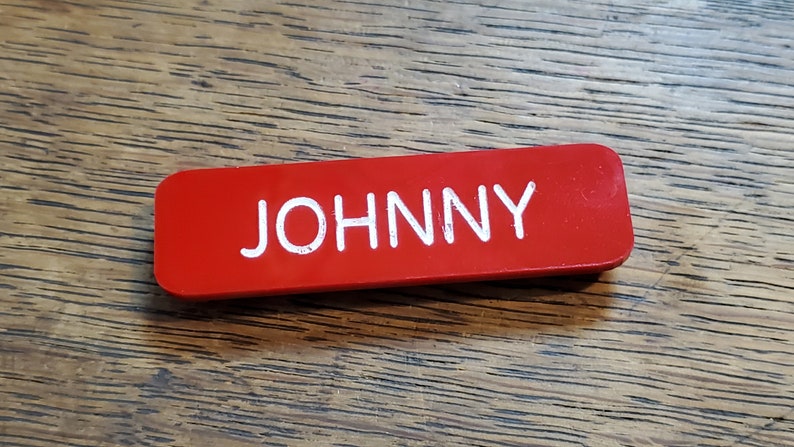 Ships next day Shitt's Creek Johnny name badge image 1