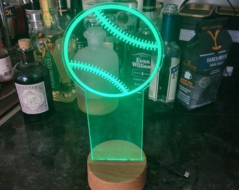 Baseball LED Light with possible customized with name